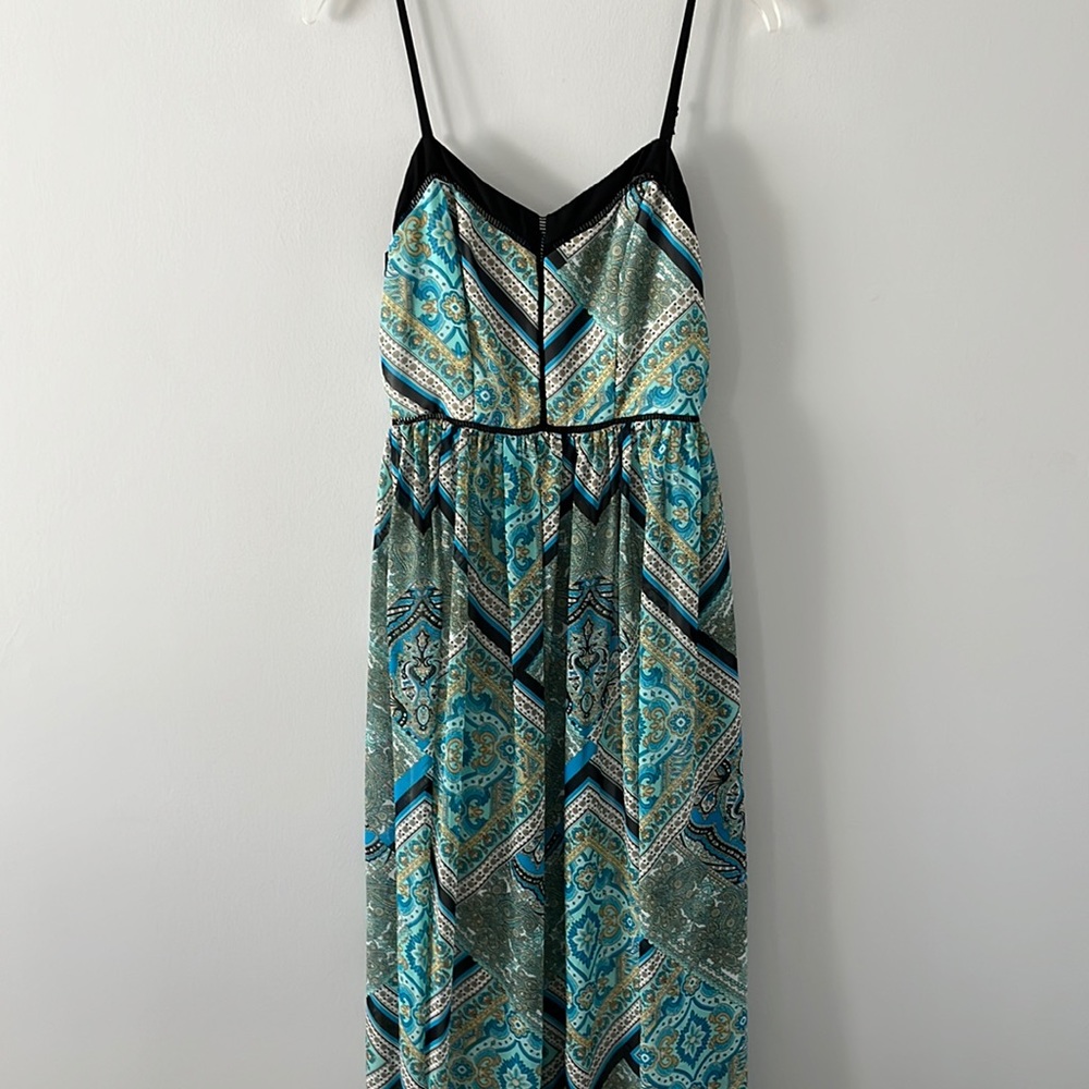 Chiffon spaghetti strap maxi dress
